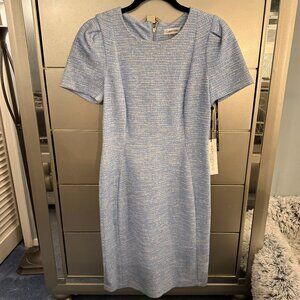 Calvin Klein women's tweed dress,  size 8, blue